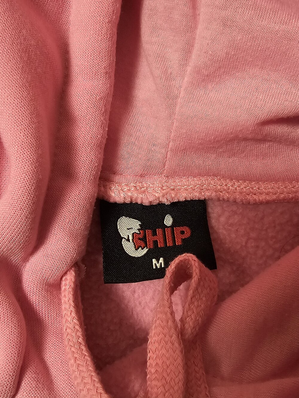 C.h.i.p. ITALIA Pink Hoodie with Drawstring -M - Picture 5 of 9